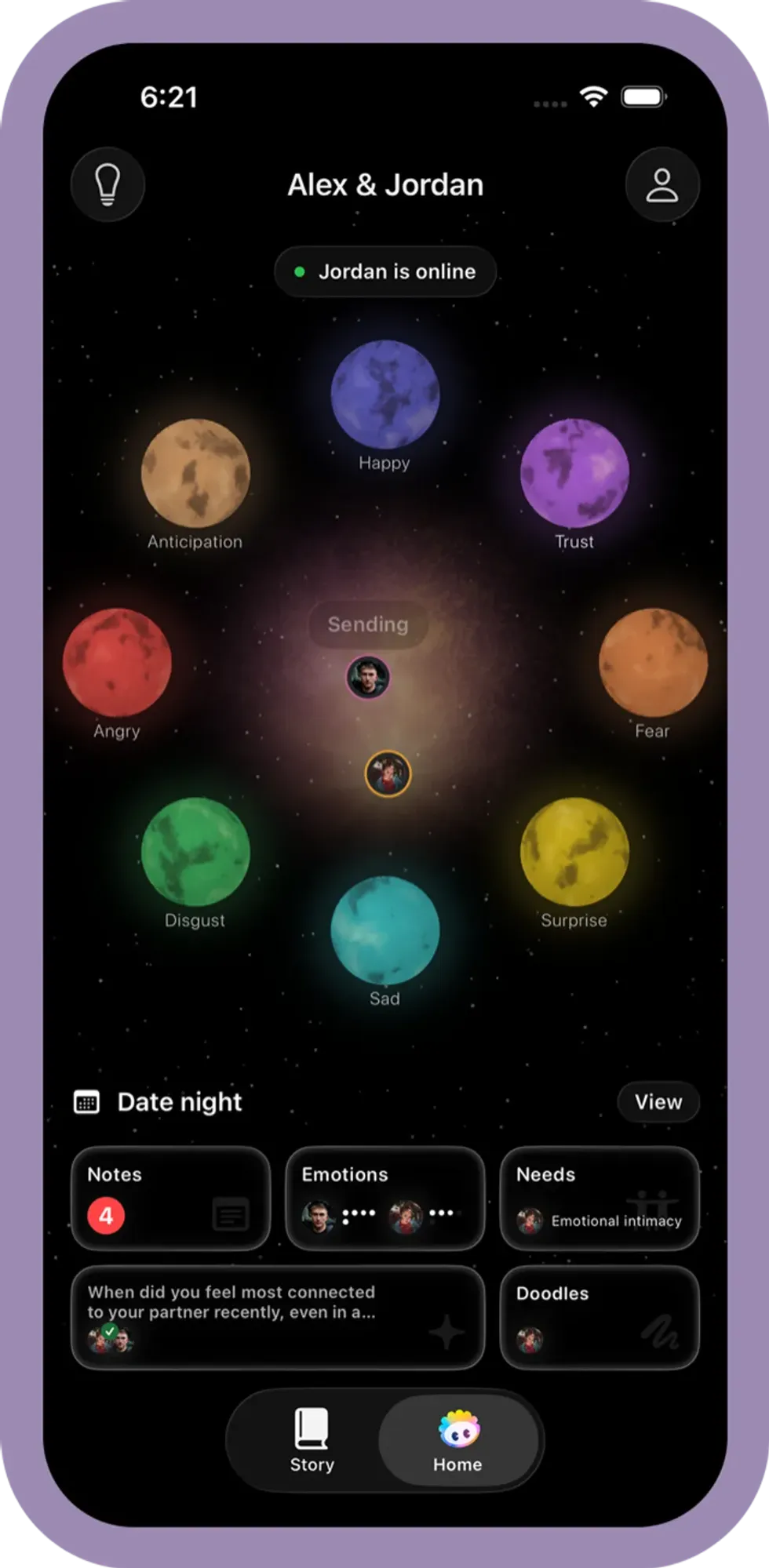 Phorb emotion space